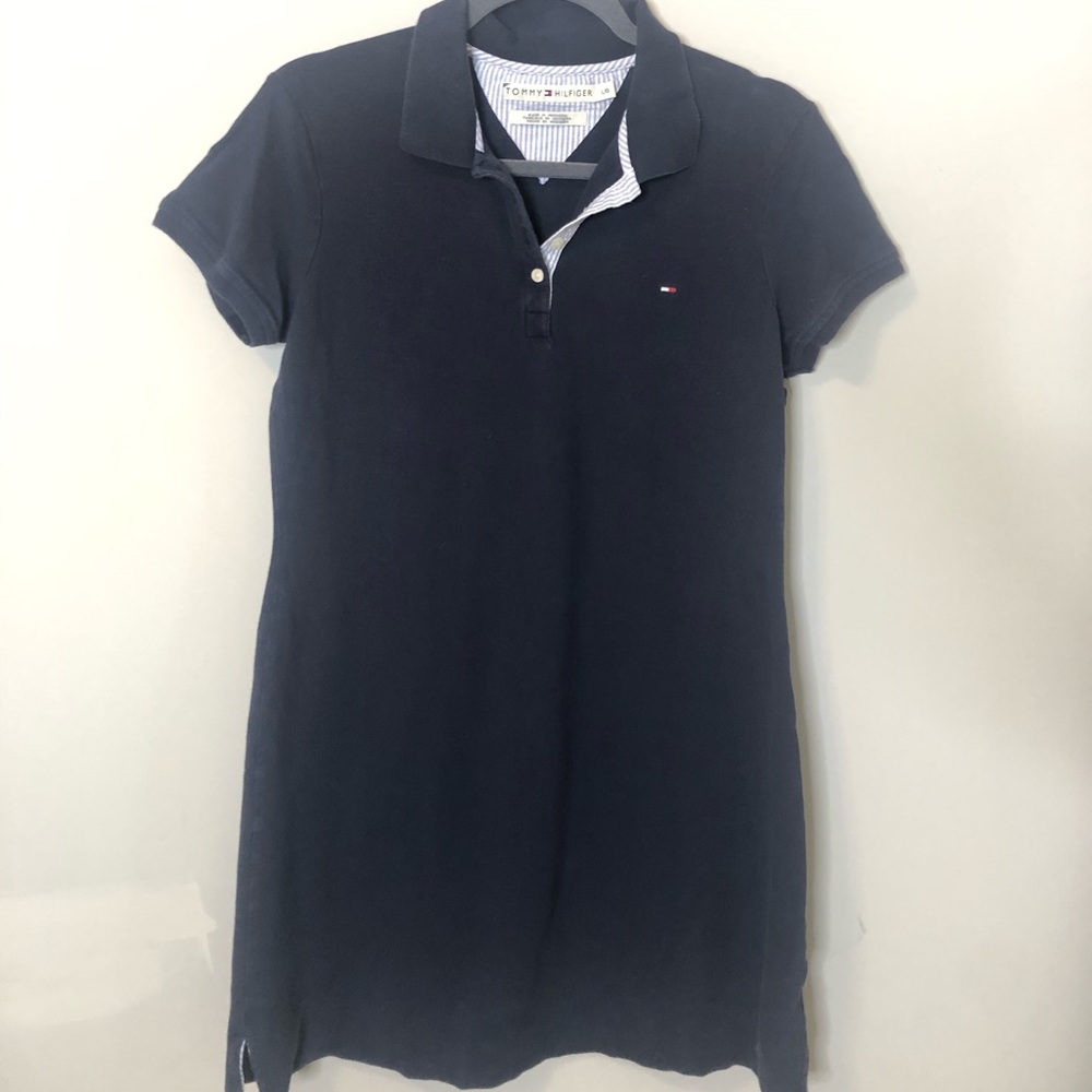 Tommy Hilfiger navy polo shirt dress